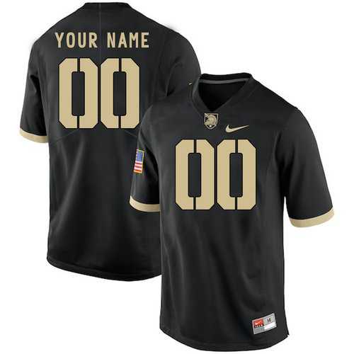 Men's Army Black Knights Black Customized College Jersey,We sell and wholesale Men's Army Black Knights Black Customized College Jersey on line form chian!
